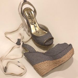 🌻Sergio Zelcer NEW Navy&White espadrille